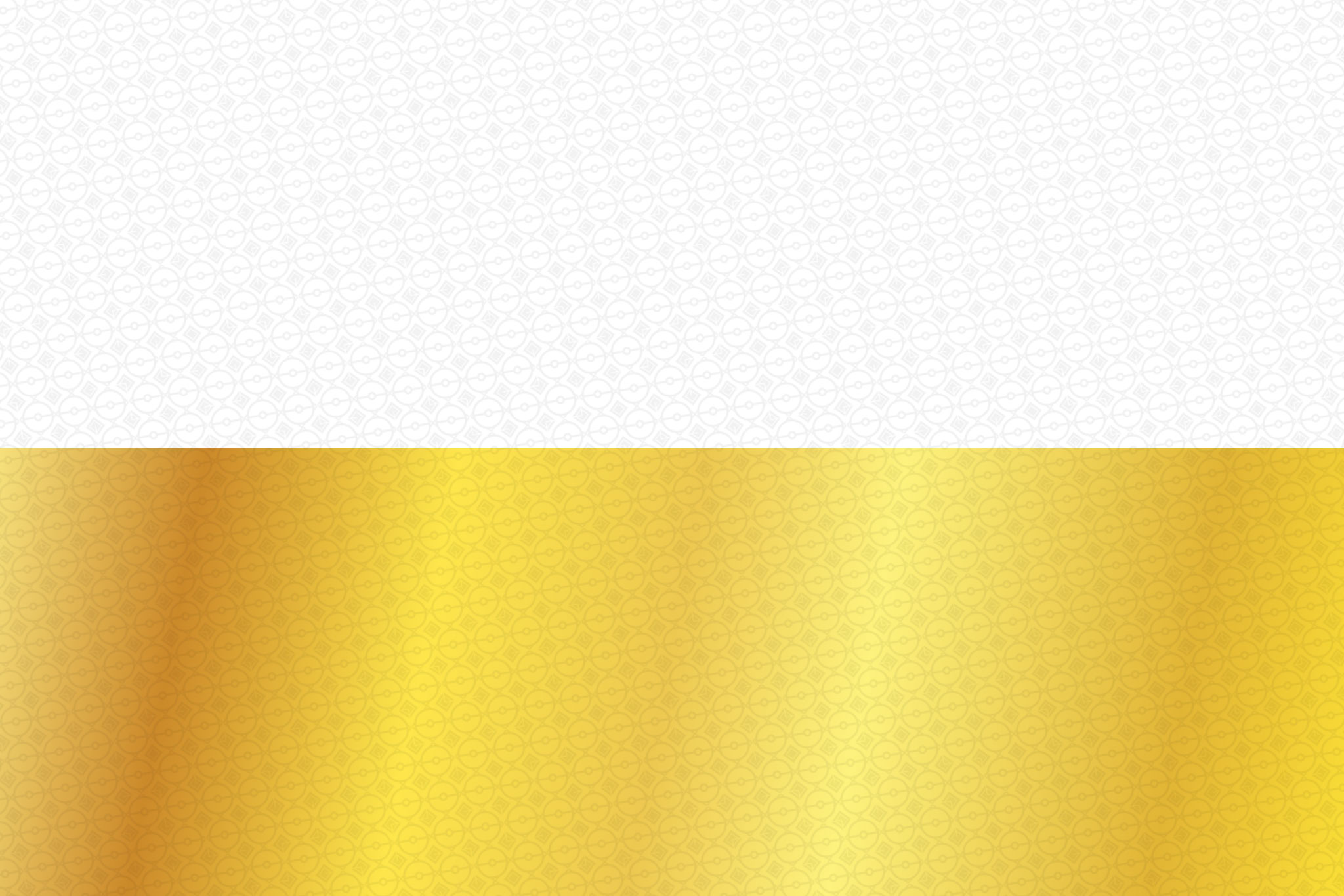 White patterned texture split with a gold gradient band, premium and celebratory